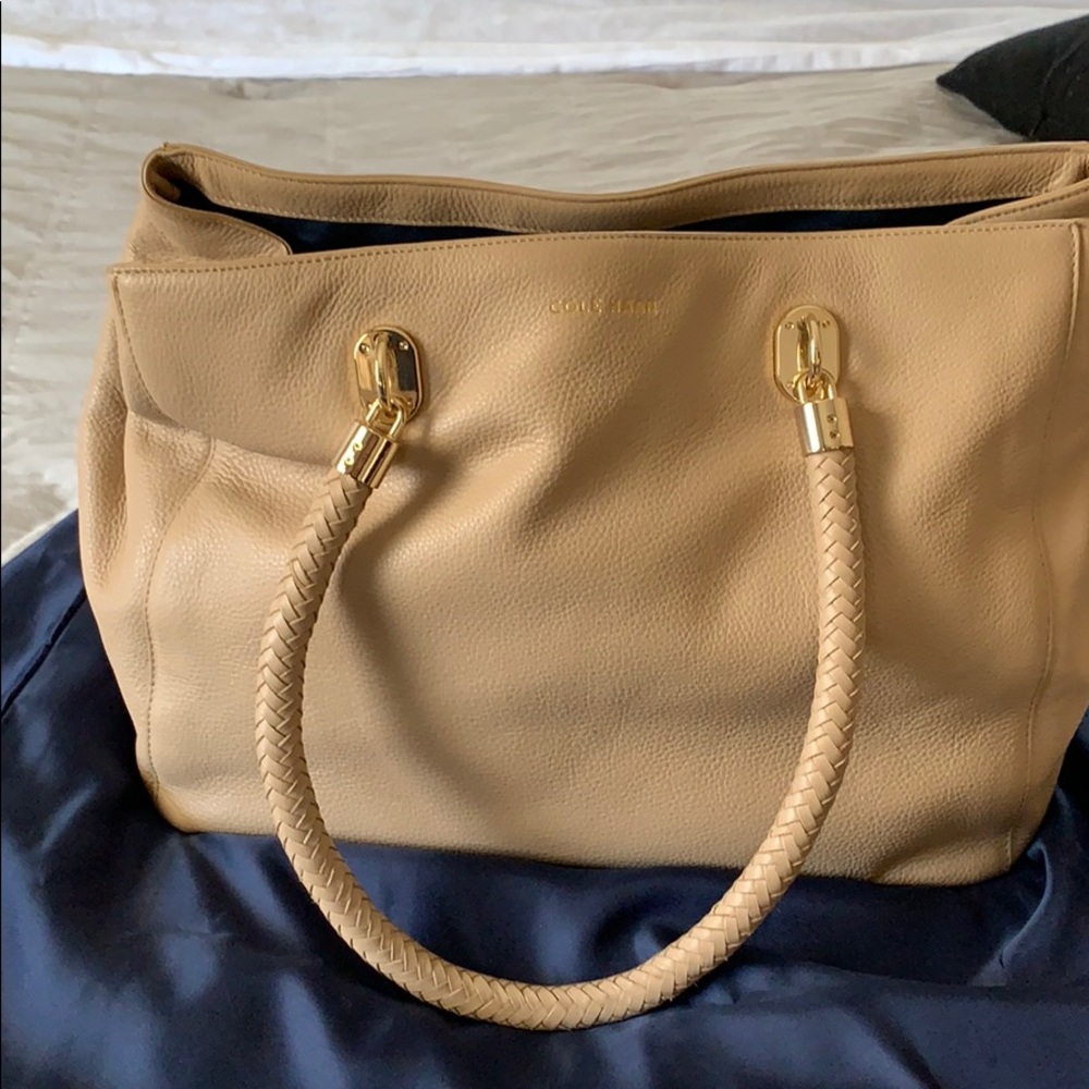 Cole Haan buttery soft leather satchel